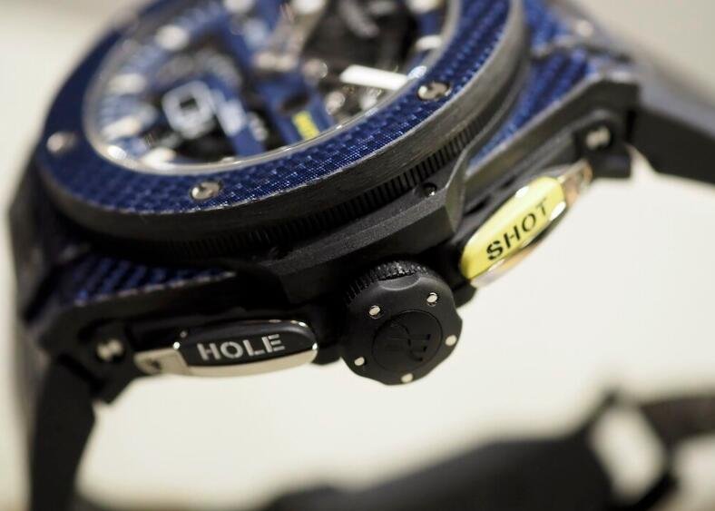 Limited Edition Replica Hublot Big Bang Unico Golf Blue Carbon Fiber 45mm Watch Guide 3