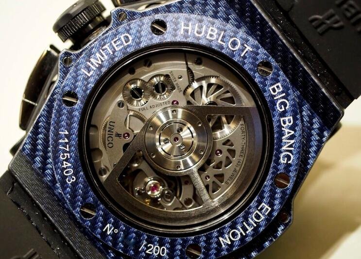 Limited Edition Replica Hublot Big Bang Unico Golf Blue Carbon Fiber 45mm Watch Guide 2