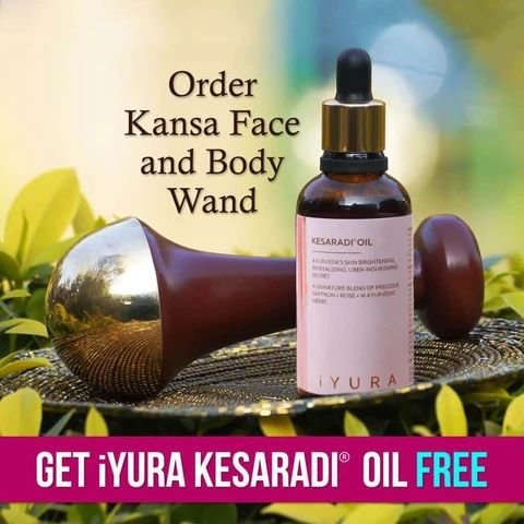 Kansa Wand for Face and Body Plus FREE Kesaradi Oil