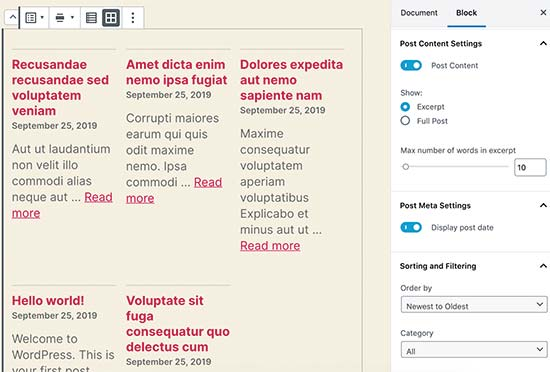 Latest Posts in WordPress 5.3