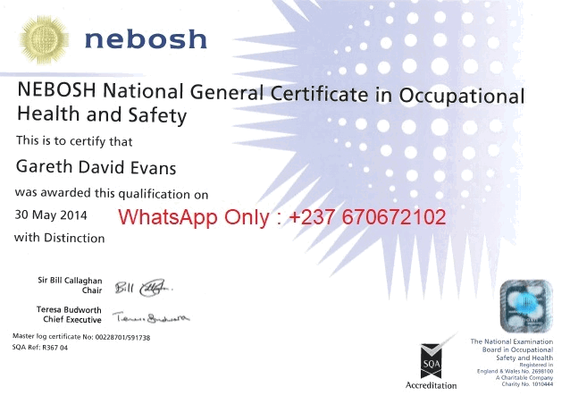  (WhatsApp: +237 670672102)buy fake NEBOSH National General Certificate in UK, Buy original nebosh national general certificate in occupational health and safety in Kuwait, buy legit nebosh national general certificate in occupational health and safety without exam online in Kuwait, buy nebosh national general certificate online for sale without exam in Germany, 