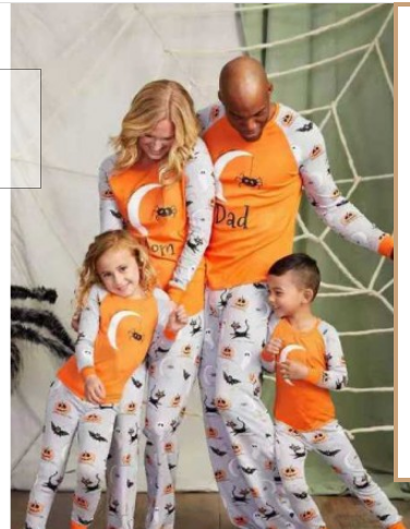 Ensembles de pyjama Halloween pour toute la famille
