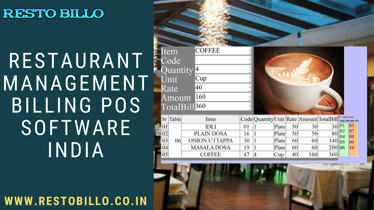 restaurant billing system