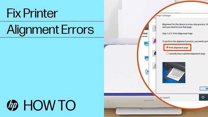 printer alignment failed