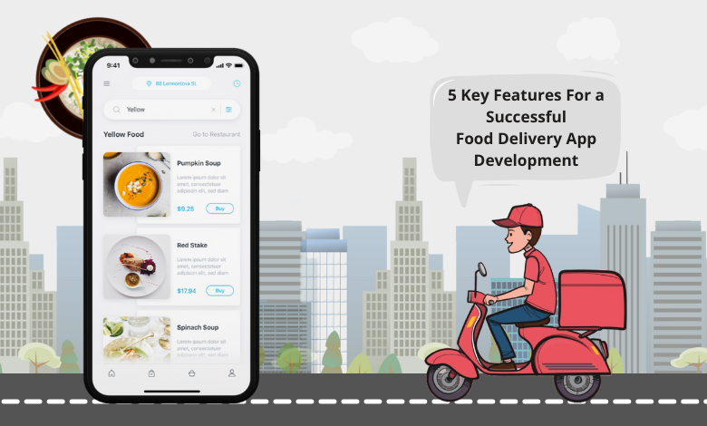 food delivery app features