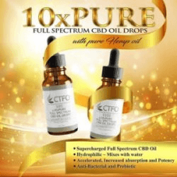 10x Pure CBD Oil Gold