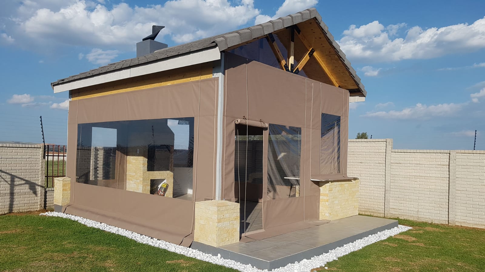 PVC and Ripstop Canvas Outdoor blinds LS Installations and Repairs