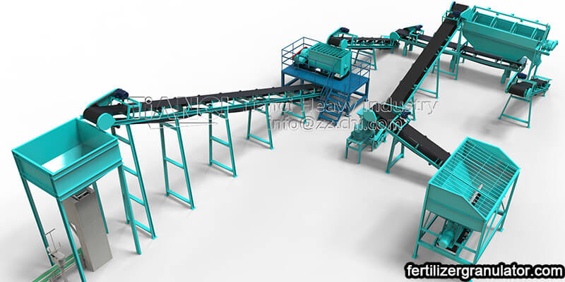 powder organic fertilizer production line