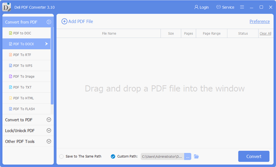 Main Interface