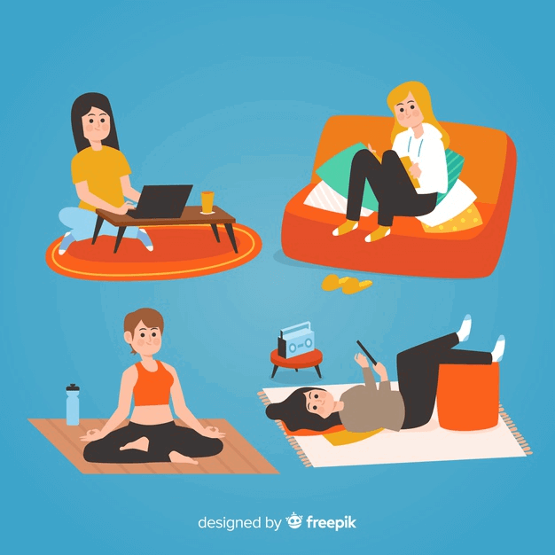 Mujeres disfrutando su tiempo libre |  Vector Gratis