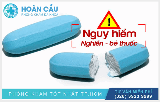 Không nên nghiền nhuyễn, bẻ nhỏ thuốc để tránh gây ảnh hưởng đến hiệu quả điều trị