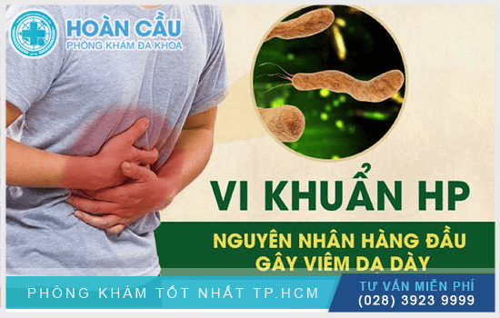 Vi khuẩn Hp là nguyên nhân phổ biến gây ra các bệnh liên quan đến dạ dày