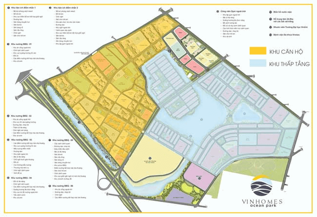 Toàn bộ công trình của Vinhomes Ocean Park
