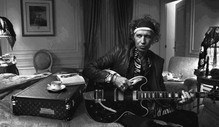 Keith Richards en uno de sus conciertos