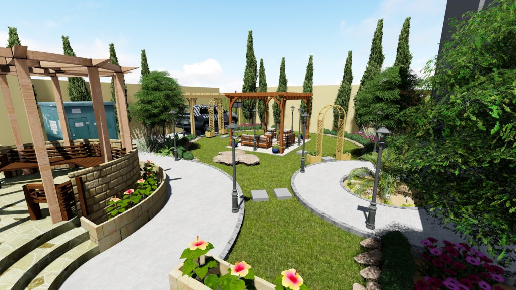 تنسيق حدائق العوالي بجدة