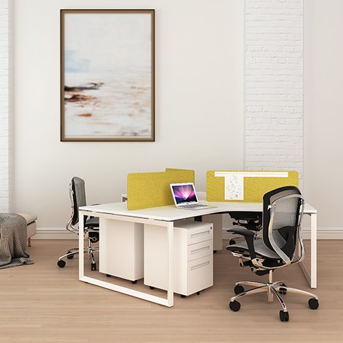 Popular white home office desk