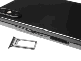 the SIM slot on the left - Apple iPhone X review