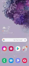 Homescreen - Samsung Galaxy S20+ review