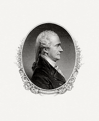 A Bureau of Engraving and Printing portrait of Hamilton as Secretary of the Treasury