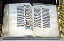 Malmesbury Abbey's 1407 Bible from Belgium