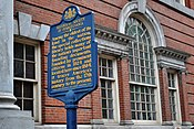 Historical Society of Pennsylvania Historical Marker 1300 Locust St Philadelphia PA (DSC 3227).jpg