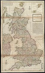 Map of Great Britain in 1720