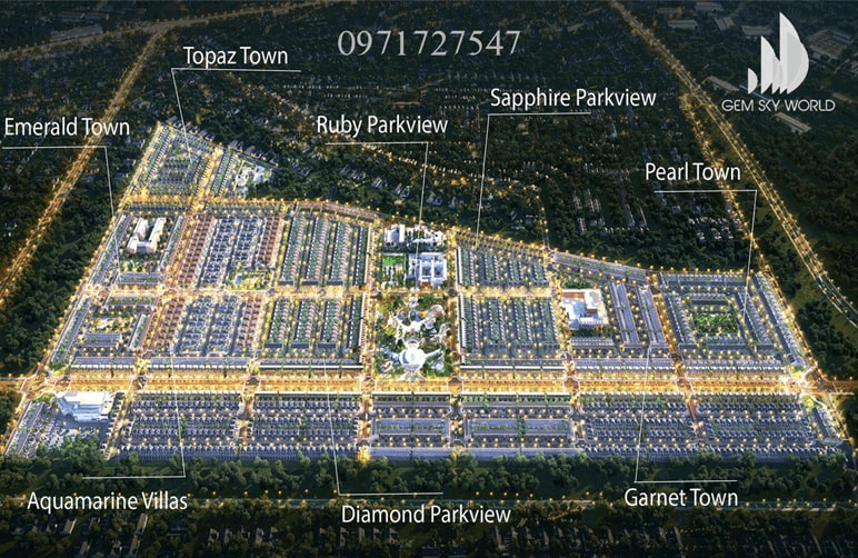 Phân khu Dự án Gem Sky World Long Thành
