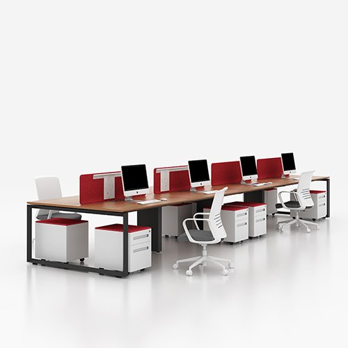 Modern office furniture set for 8 people