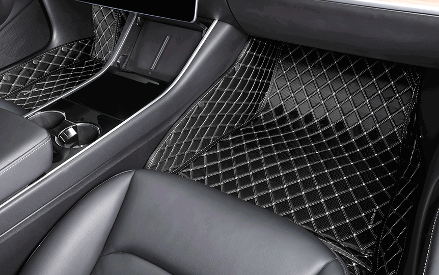 Luxury car floor mats