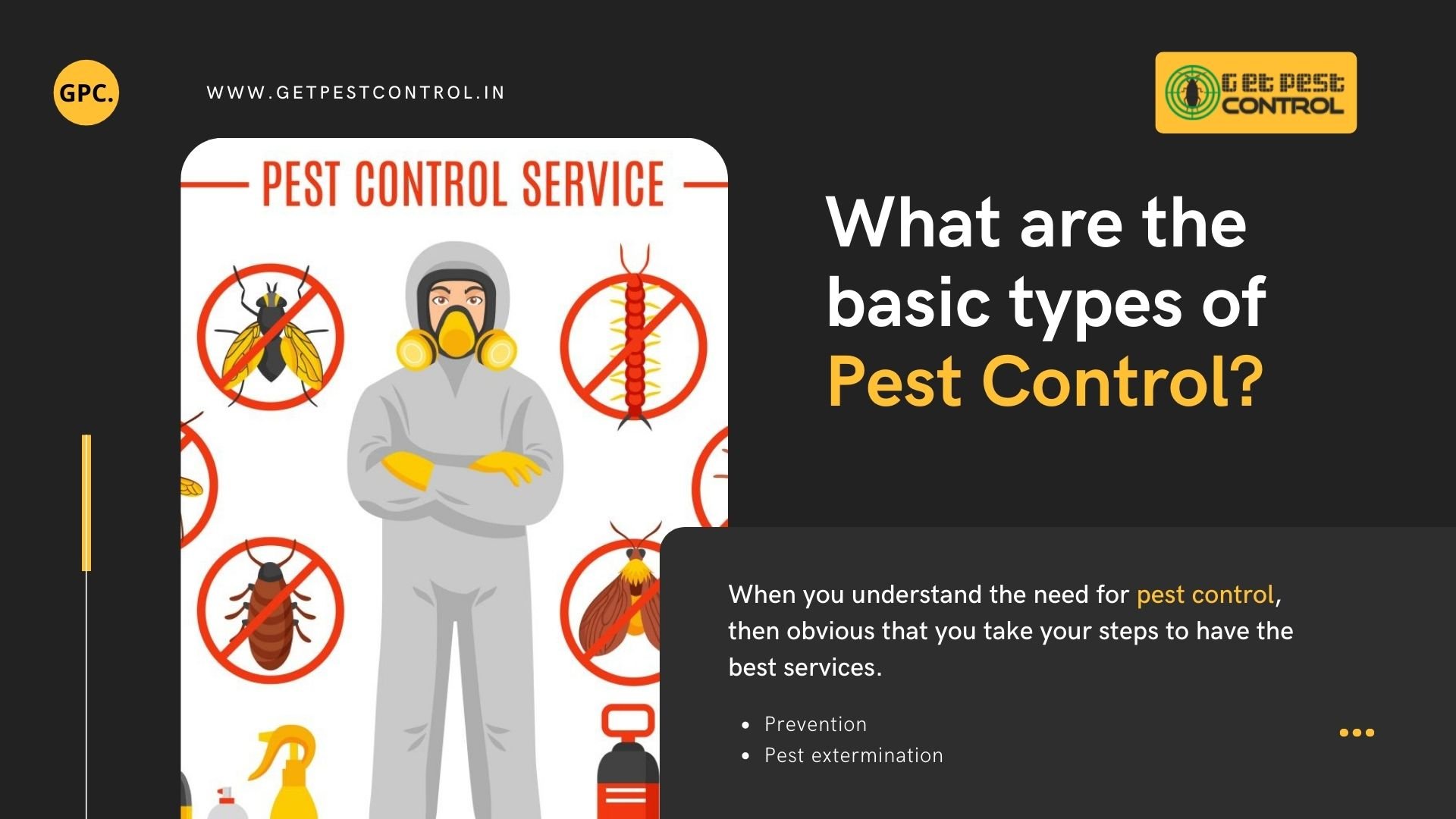 What are the basic types of pest control?