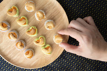 Green Tea Cashew Nut Biscuits