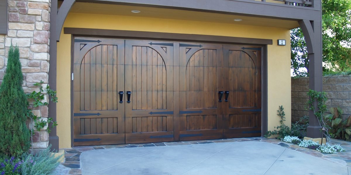 wooden garage door panels