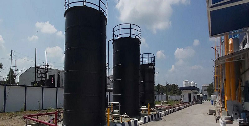 Chemical storage tanks