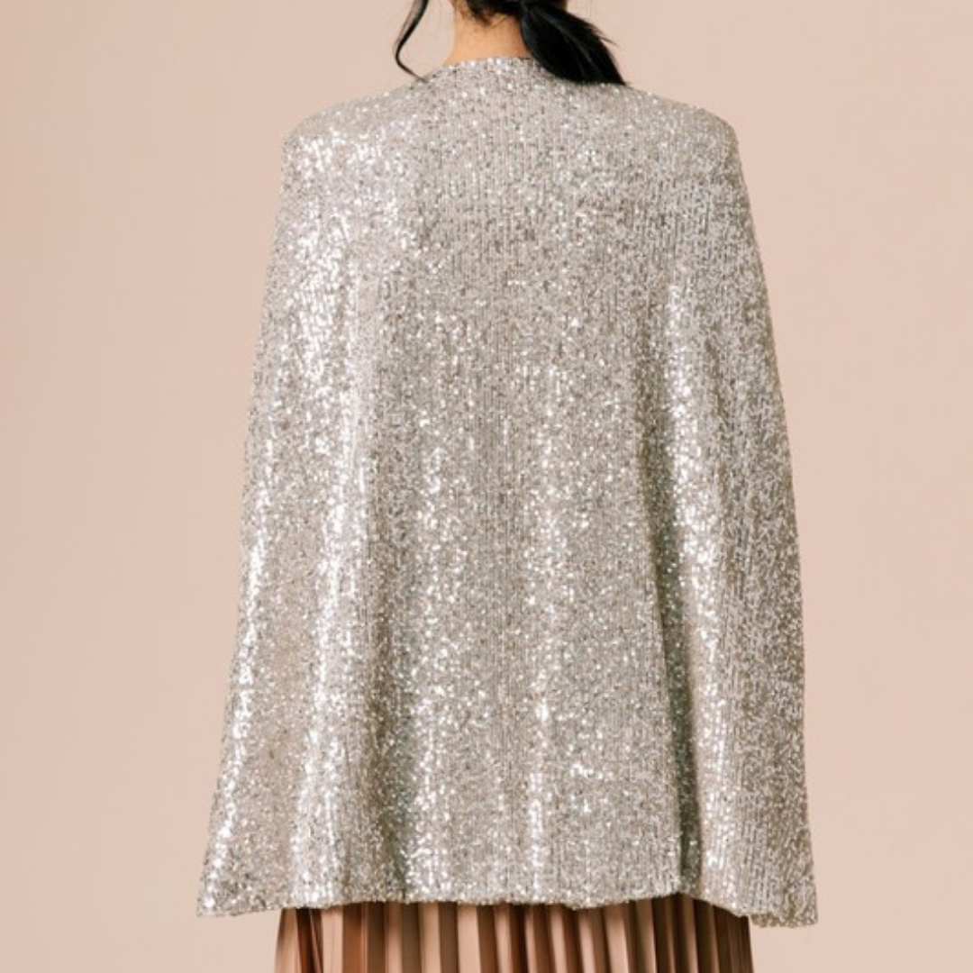 Sequin Cape Jacket