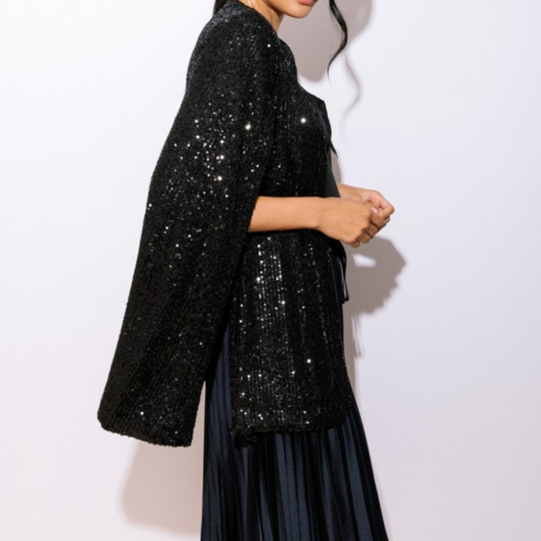 Sequin Cape Jacket