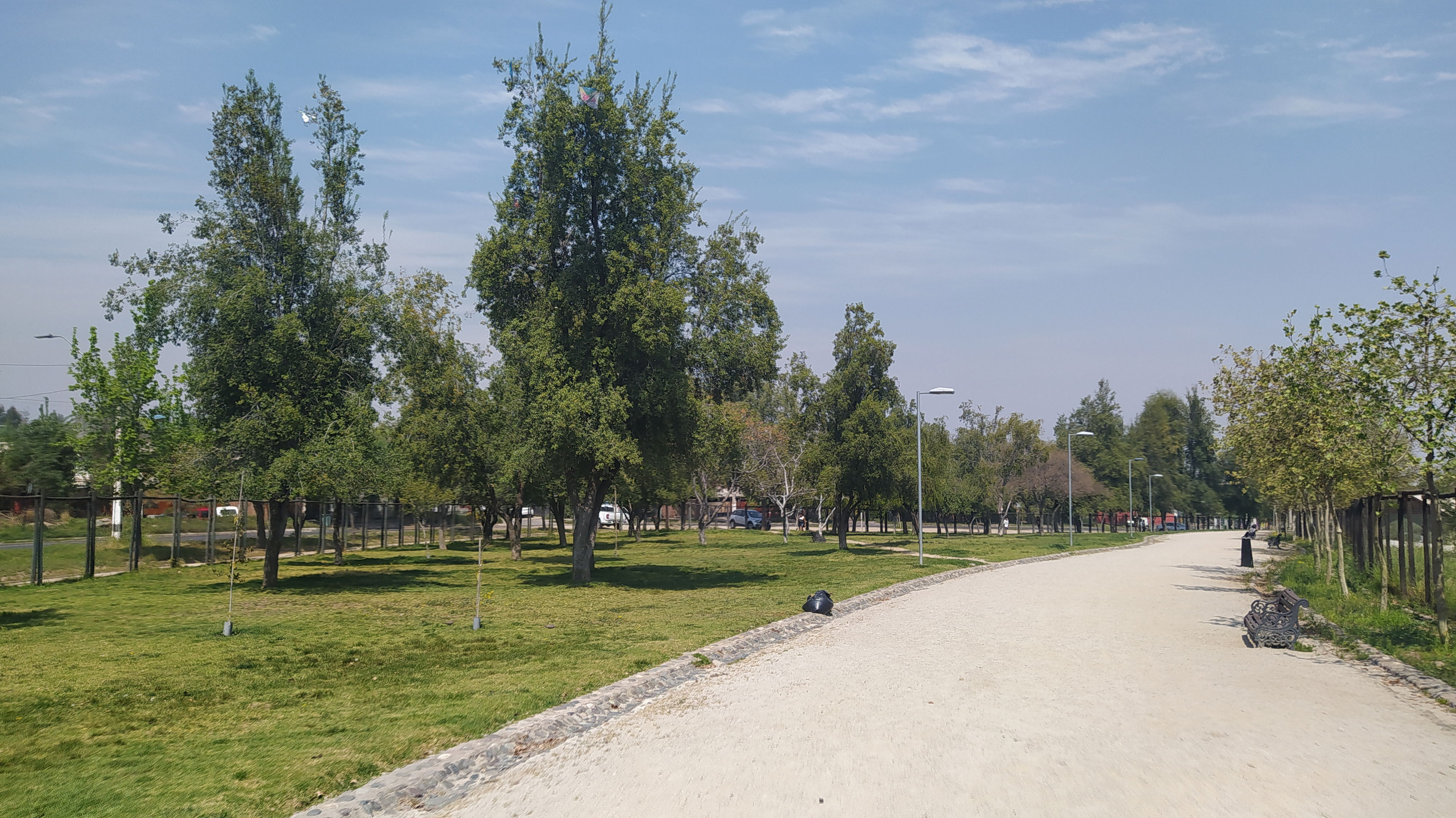 Vista actual del Parque Urbano Quebrada de Macul