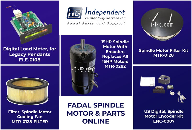 Order New Original Fadal Spindle Motors and parts Online at ITSCNC.com. Call us for more information about our Fadal Spindle Motors and parts. 800-324-3475