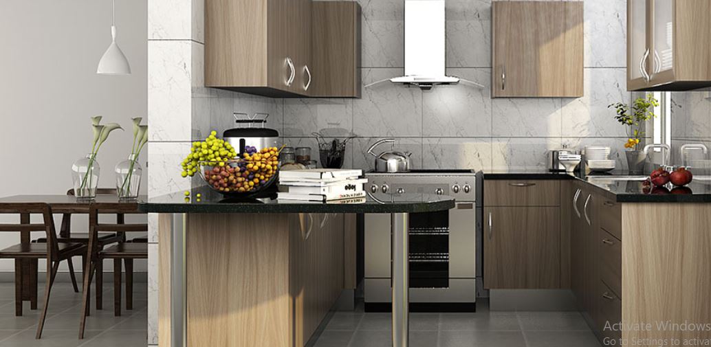 u shape kitchen designs