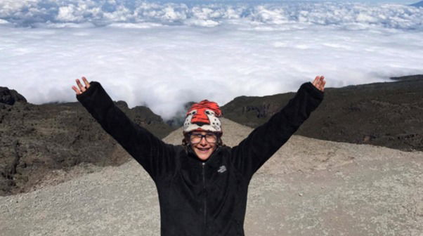 Roxy Getter- the youngest female climber to reach the summit of Kilimanjaro