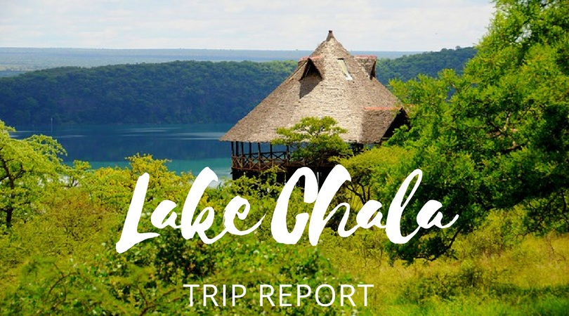 Chala Lake on the border of Tanzania and Kenya