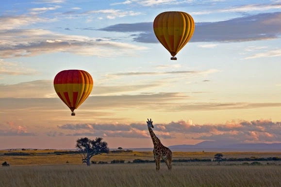 Hot air balloon safari in Tanzania