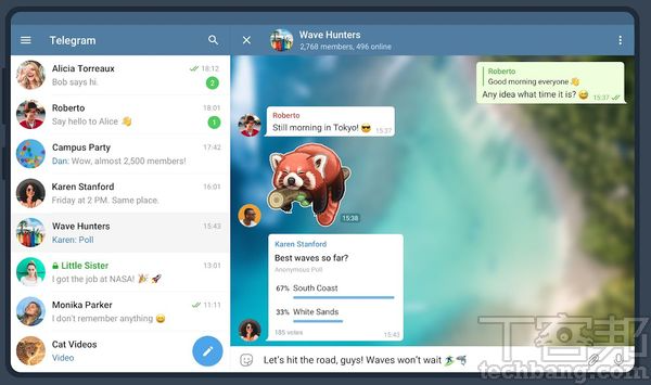 Telegram 是套核心功能單純，延伸功能強大的通訊軟體，在2013年橫空出世後，隨即獲得許多人愛用。