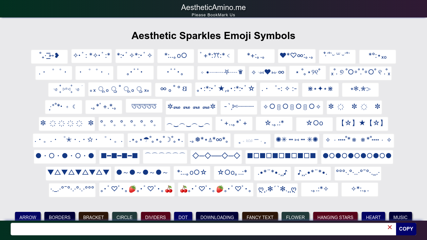 Sparkles Emoji Copy and Paste