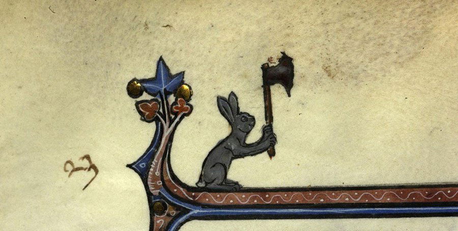 Medieval Murderous Axe-Wielding Bunny 