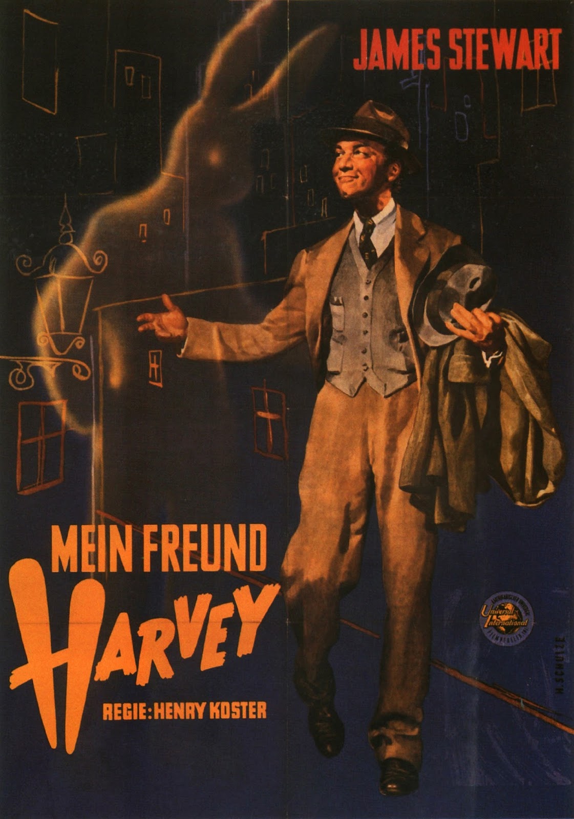 German poster for American film Harvey