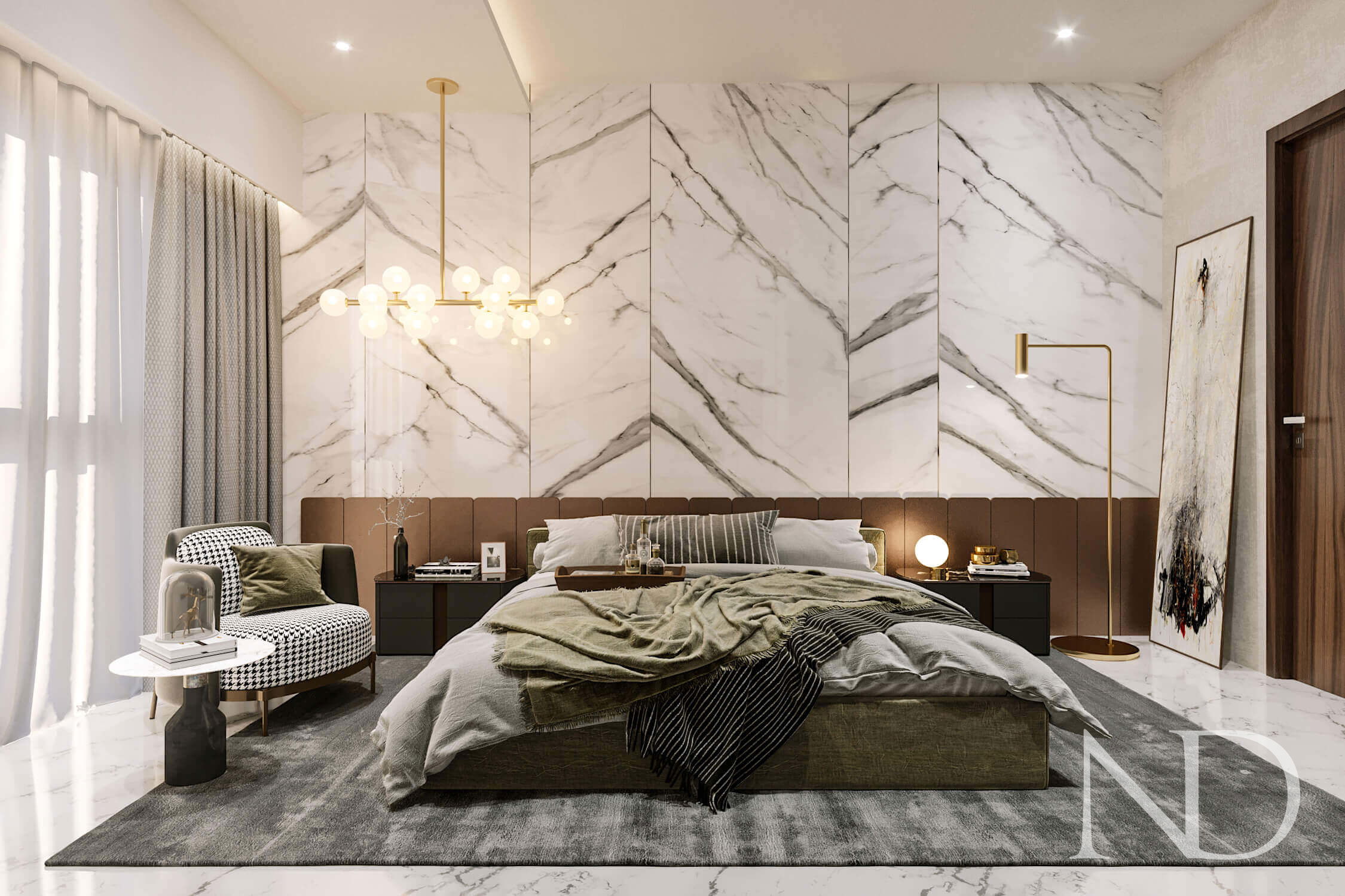 best residential interior designers in mumbai - Luxury bedroom