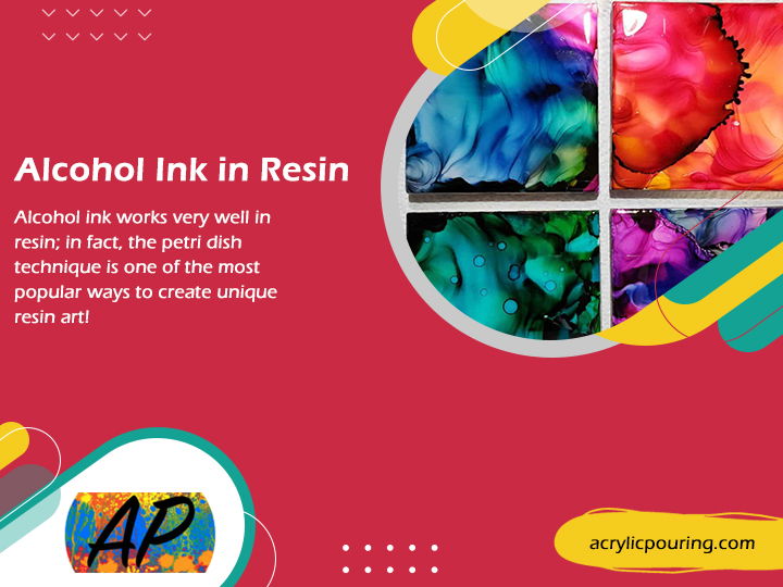 Alcohol Ink in Resin