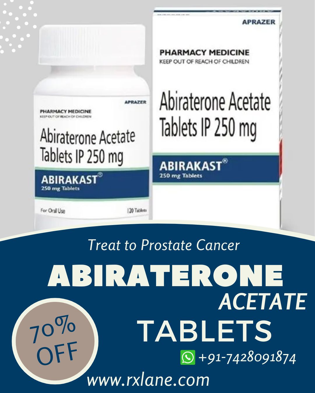 Abiraterone Acetate 250mg Tablets cost Malaysia, Thailand, Peru, Malaysia