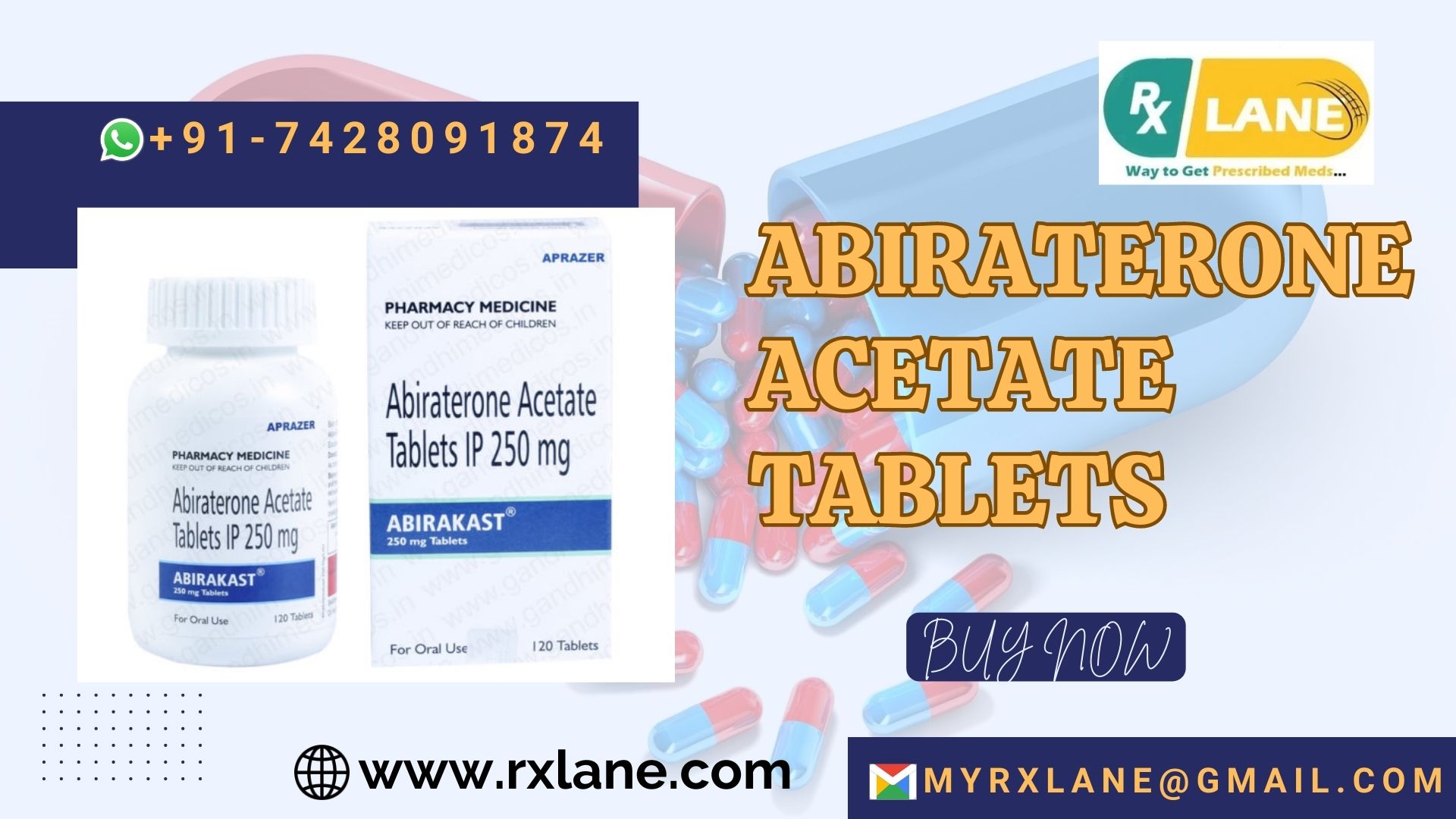 Purchase Abiraterone Acetate 500mg Malaysia