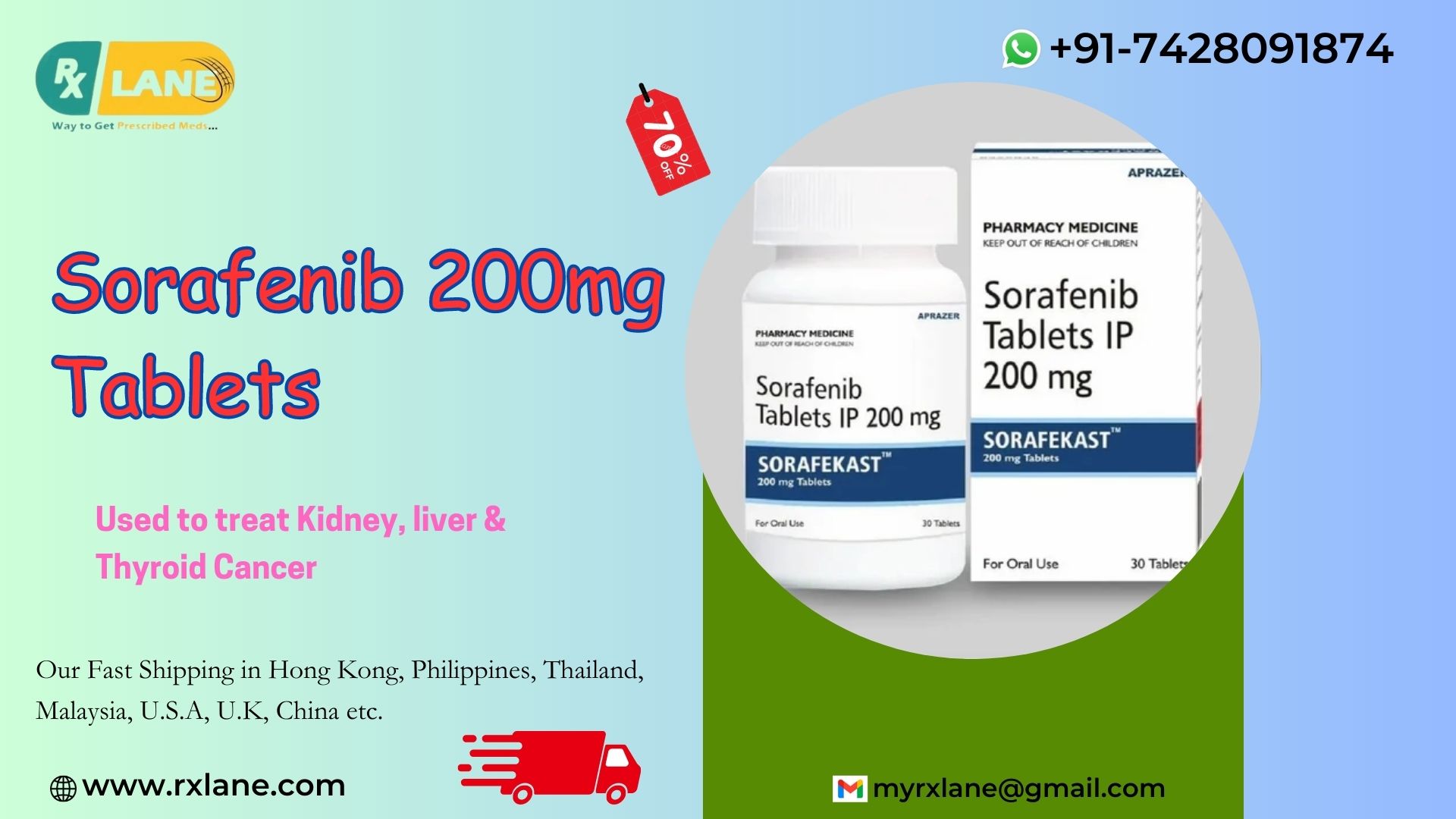 Buy Sorafenib tablets indian brands Dubai 